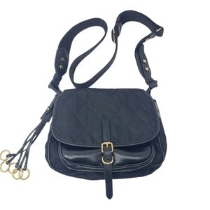 Prada | Black Corsair Quilted Nylon & Leather Luxury Crossbody Bag (One Size)